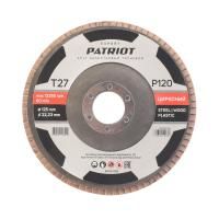 Круг лепестковый торцевой (125х22.23 мм, P120), PATRIOT