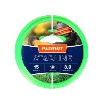 Леска Starline D 3,0 мм L 15 м (звезда, зеленая), Patriot