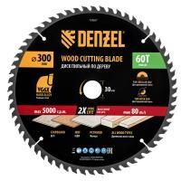 Пильный диск по дереву ф300 х 30 мм, 60 зубьев Denzel