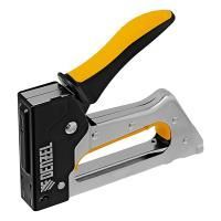 Степлер металлический, скобы в комплекте, 2К рукоятка, тип 53, 6-10 мм Denzel