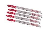 Пилки для лобзика по ламинату T101BF, 5 шт, 100х74мм, шаг зуба 2,5мм, чистый прямой рез, BIM, БОЕКОМПЛЕКТ