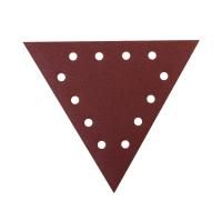 Треугольник шлифовальный на липучке (285мм, Р60, 12 отв), PATRIOT