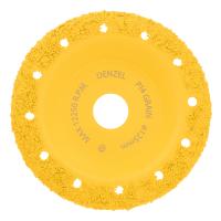 Чашка твёрдосплавная зачистная Denzel,125 мм, наклонная, среднее зерно #16