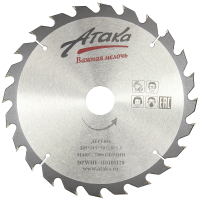 Пильный диск по дереву профи Атака 205*24T*30