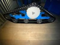 Гусеничный привод для мотоблоков с осью шестигранник 23 мм.,  удлиненный вариант, пластиковые катки