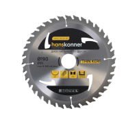 Пильный диск по дереву THIN KERF 190x30 мм, 36 зубьев, Hanskonner