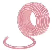 Шланг эластичный 3/4", 50 м, прозрачный розовый Palisad