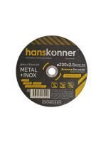 Диск отрезной по металлу 230х2,5х22,23 Hanskonner