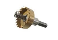 Коронка биметаллическая, 35 мм, по тонколистовому металлу, центрирующее сверло,  Sturm