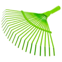 Грабли веерные стальные, 425 мм, 22 плоских зуба, эмалированные, без черенка, Palisad