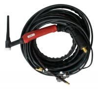 Горелка TIG 18 320A (100%), TIG 315, 4m, (Trak-50MMQ+б/р вода) с упр. разъёмами 2-3-5-7pin, Aurora