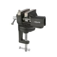 Тиски мини 70мм, поворотные, на струбцине,  Sturm