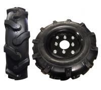 Колесо пневмо в сборе 4.00-8" (шина+камера+диск) для мотоблоков, Aurora