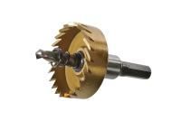 Коронка биметаллическая, 40 мм, по тонколистовому металлу, центрирующее сверло,  Sturm