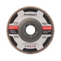 Круг лепестковый торцевой (125х22.23 мм, P80), PATRIOT