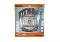 Пильный диск, размер 255x32x60 зубьев С ПЕРЕХОД. КОЛЬЦОМ НА 30 мм  Sturm