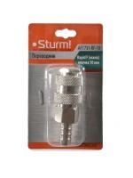 Пневмофитинг елочка 10 мм на рапид (мама)  Sturm