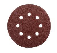 Круги шлифовальные на липучке 125мм, P40, 8 отв. (5 шт) Вихрь