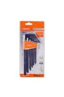 Набор шестигранных ключей 2, 5-10 мм, CrV, 7шт, оксидированное покрытие  Sturm