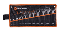 Набор рожковых ключей Вихрь 12 шт. 6 - 32, в чехле