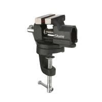 Тиски мини 50мм, поворотные, на струбцине,  Sturm