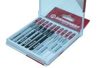 Набор пилок для лобзика универсальный, 10 шт, T101D,T144D,T127D,T111C,T118A, HCS, БОЕКОМПЛЕКТ