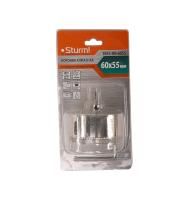 Коронка алмазн. По керам. Плитке и стеклу 60 х 55 мм,  с центрир. Сверл.  Sturm