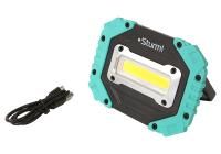 Фонарь-прожектор аккумуляторный 600лм, COB светодиод, 2 магнита,  Sturm