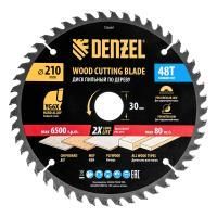 Пильный диск по дереву ф210 х 30 мм, 48 зубьев Denzel