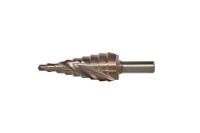 Сверло ступенчатое по металлу 4-20мм шаг 2мм Р6М5+COBALT спираль  Sturm