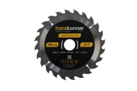 Пильный диск по дереву ArmorPiercing 190x30/20мм, 24 зуба, Hanskonner