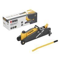 Домкрат гидравлический подкатной с фиксатором, 3 т, 150-532 мм, SUV/ Denzel