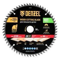 Пильный диск по дереву ф235 х 30 мм, 60 зубьев Denzel