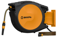 Катушка со шлангом 25 м настенная, автоматическая Вихрь