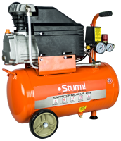 Компрессор воздушный масляный  Sturm AC9316, 1,6кВт, 250л/мин, ресивер 24л, прямой привод
