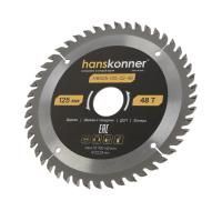 Пильный диск по дереву ArmorPiercing 125x22мм, 48 зубьев, Hanskonner