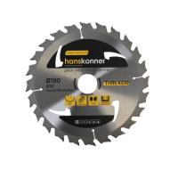Пильный диск по дереву 190x30мм, 24 зубьев, Hanskonner