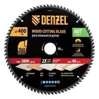 Пильный диск по дереву ф400 х 50 мм, 80 зубьев Denzel