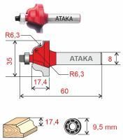 Фреза Атака 411350 кромочная калевочная