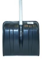 Лопата снегоуборочная 38х37 см, морозостойкий пластик, алюминевый черенок  Sturm