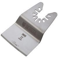 Насадка для МФИ шабер полукруг, Inox, для снятия краски и др., ширина 50 мм, длина общая 74 мм, ступенчатый Denzel