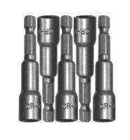 Биты для кровельных саморезов, 8x65мм, 5 шт, магнитные, CrV,  Sturm