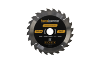 Пильный диск по дереву ArmorPiercing 210x30мм, 24 зуба, Hanskonner