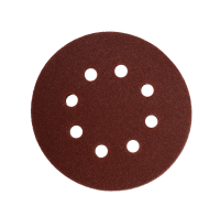 Круги шлифовальные на липучке 125мм, P80, 8 отв. (5 шт) Вихрь