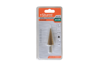 Сверло ступенчатое по металлу 4-20мм шаг 2мм HSS+TIN прямое  Sturm