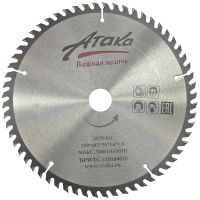 Пильный диск по дереву профи Атака 250*60T*30