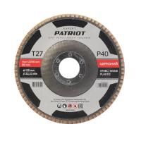 Круг лепестковый торцевой (125х22.23 мм, P40), PATRIOT