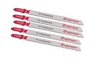 Пилки для лобзика по алюминию T127D, 5 шт, 100х74мм, шаг зуба 3мм, быстрый прямой рез, HSS, БОЕКОМПЛЕКТ