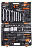 Набор инструментов, 1/2", 1/4", CrV, в кейсе 151 предмет Вихрь