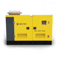 Дизельный генератор Vektor AD-120Y-T400 в шумозащитном кожухе